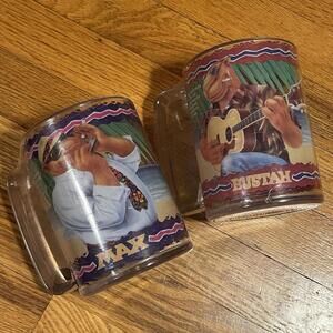 Joe Camel Beach Club Cup Mug SET OF 2 Vintage RJR 1993 SEALED Max & Bustah Print